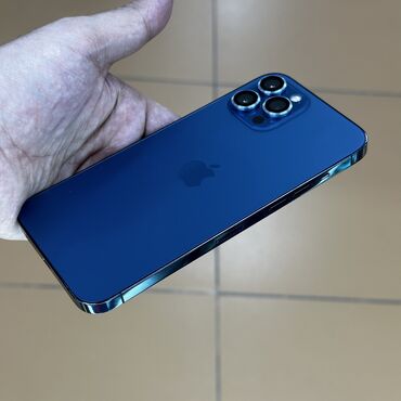 Apple iPhone: IPhone 12 Pro Max, Б/у, 128 ГБ, Синий, 96 % — 5
