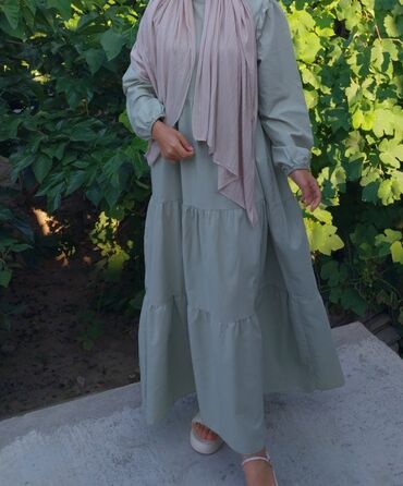 hicab geyim: Повседневное платье, Макси, S (EU 36)