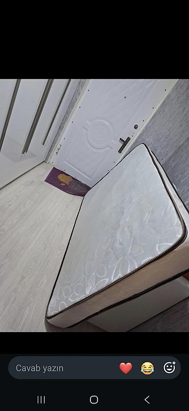 Bazalı tək nəfərlik çarpayı - Ölçü: 200 x 125 sm (2/125) - Rəng: ağ - at lalafo.az — 2 Bazalı tək nəfərlik çarpayı - Ölçü: 200 x 125 sm (2/125) - Rəng: ağ - — 2