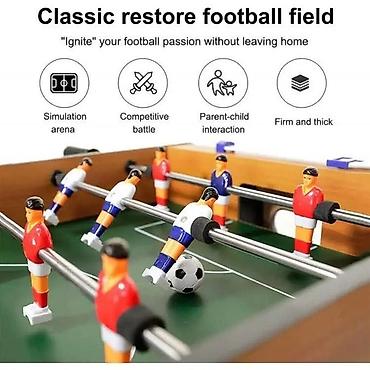 bacac diska: Stoni fudbal (foosball) – drveni kabinet sa stabilnim metalnim nogama — 3