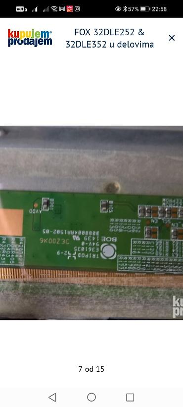 Aksesoari za TV i video: FOX 32DLE252 i FOX 32DLE352 – delovi za TV Dostupni originalni delovi — 7
