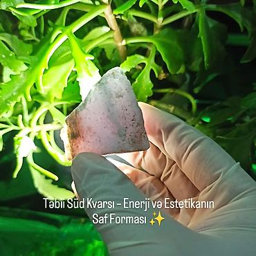 Dekorativ daşlar: Təbii Parlaq Kvars Daşları Satılır – Süd, Duman və Çəhrayı Kvars | — 2