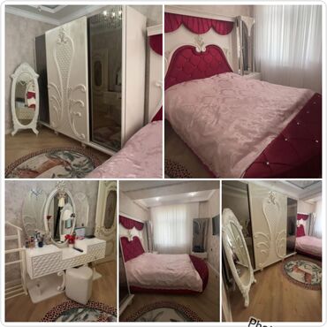 Divan və kreslo dəstləri: İkinəfərlik çarpayı, Dolab, Termo, 2 tumba, İşlənmiş