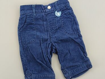 ciepłe kapcie chłopięce: Spodnie jeansowe, Tu, 0-3 m, stan - Dobry
