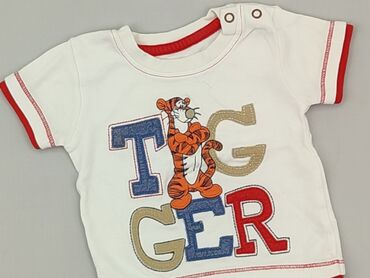 biała bluzka rozpinana: T-shirt, George, 0-3 months, condition - Good