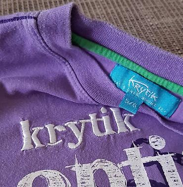 plasticne kucice: Dečija majica kratkih rukava – KRYTIK - Boja: ljubičasta - — 2