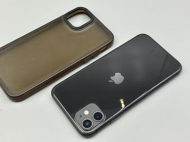iphone 11 osh: IPhone 11, Б/у, 128 ГБ, Черный, Защитное стекло, Чехол, 71 % — 1
