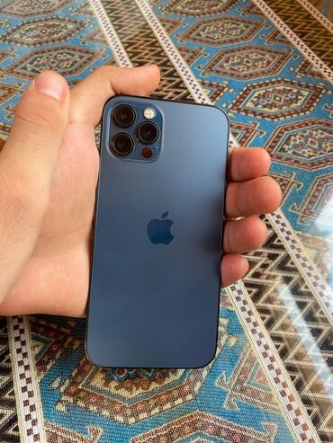 Apple iPhone: IPhone 12 Pro, 128 GB, Pacific Blue, Face ID
