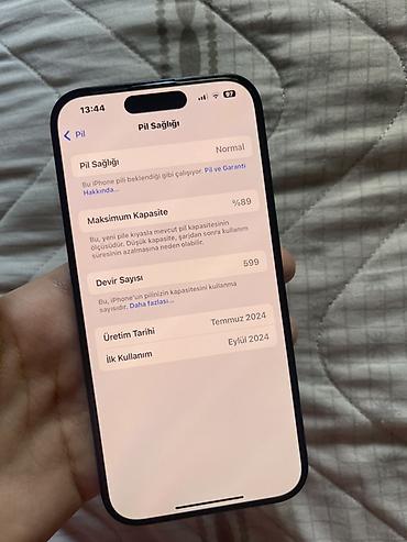 scanner: IPhone 15 Pro, 128 GB, Blue Titanium, Simsiz şarj — 8