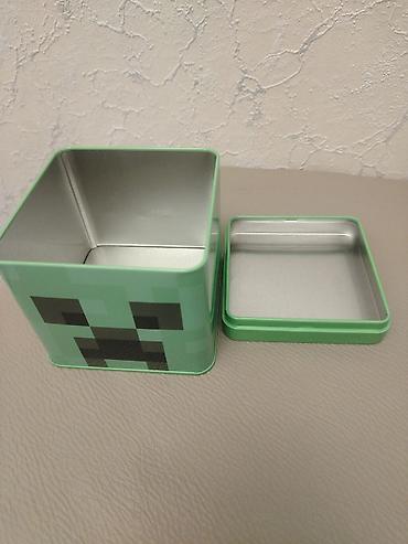 minecraft kinder: Minecraft Creeper temalı metal qutu - Rəsmi lisenziyalı məhsul — 2