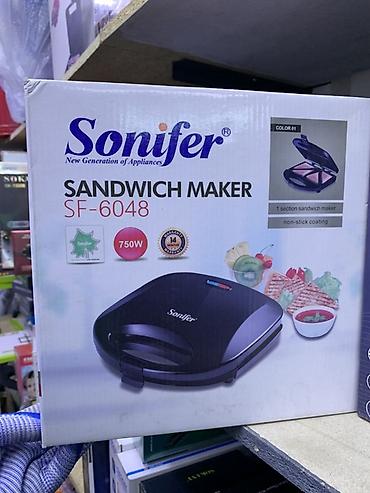 Тостеры: Сэндвичница Sonifer SF-6048 - Мощность: 750 Вт — быстрый разогрев и — 2