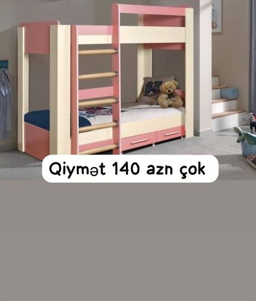 Uşaq və gənc otağı üçün dəstlər: Qız üçün, Çarpayı