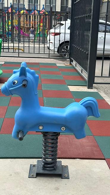 Пружинный игровой качалка-конь для детской площадки - Тип: уличный