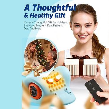 Handheld Massagers: Električni masažer za vrat i daljinski upravljač intenziteta — 3