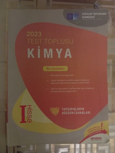 Testlər: Kimya Testlər 11-ci sinif, DİM, 1-ci hissə, 2023 il