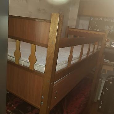 taxta satisi: Oğlan və qız üçün, İşlənmiş, Çarpayı, Matras ilə, Siyirməli, Taxta — 5