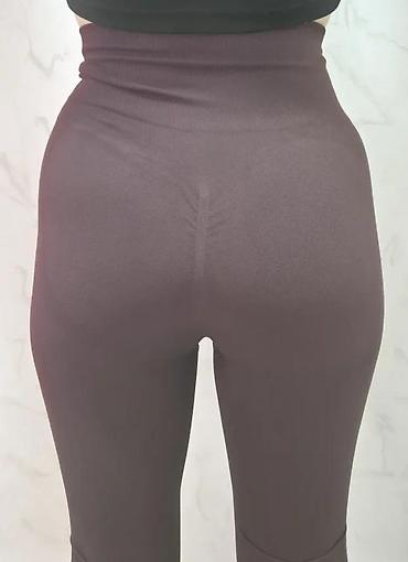 Helanke, biciklistički šortsevi: Ženske sportske helanke – visoki struk, bešavne - Model: uske helanke — 3