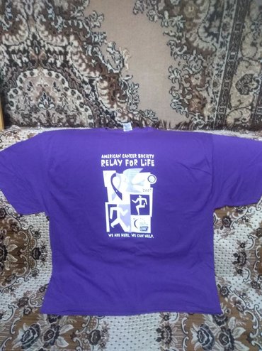 футболка usa: Футболка 2XL (EU 44), цвет - Фиолетовый