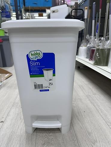 Чарбалык товарлар: Мусорное ведро Hobby Life Slim 25 л с педальным механизмом - Объем — 2
