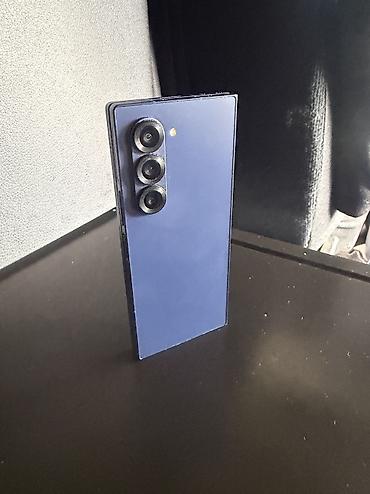 galax: Samsung Galaxy Z Fold 6, Б/у, 256 ГБ, цвет - Синий, 1 SIM, eSIM — 2
