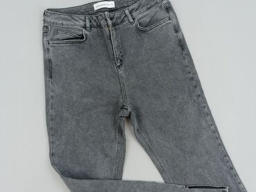 grey mom fit jeans: Jeansy damskie, L