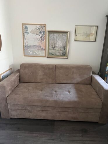 drvene komode sa fiokama: Two-seat sofas, color - Beige, Used