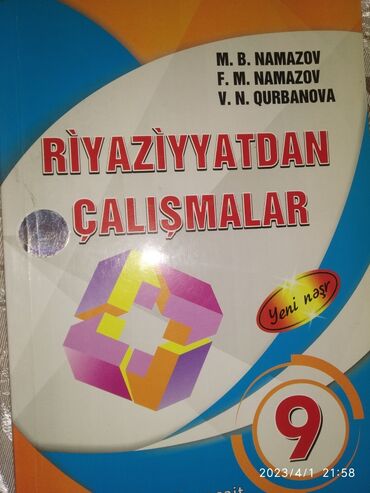 namazov riyaziyyat 6 sinif pdf: Namazov çalışmaları. 5,7,8,9cu sinif Yenidi. İstifade olunmayıb. Her