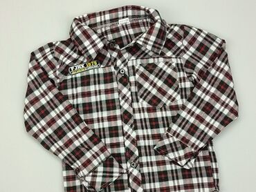 Shirts: Shirt 5-6 years, condition - Ideal, pattern - Cell, color - Grey