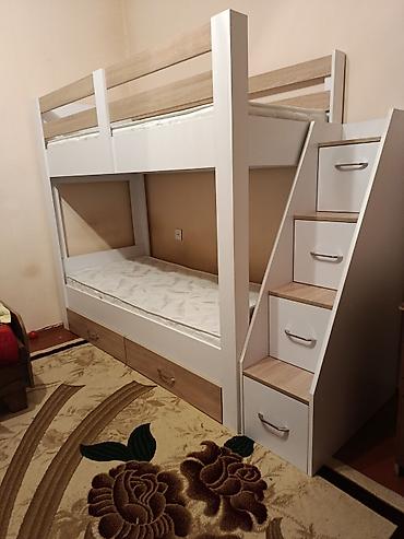 Uşaq mebeli: Oğlan və qız üçün, Yeni, Çarpayı, Matras ilə, Siyirməli, Laminat — 4