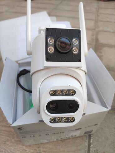 Teze Qutuda 2lens wifi kamera+ elave zoom gözu var cox keyfiyyetli