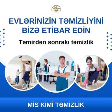 poct xidmetleri: Təmizlik | Evlər, Kafe, mağazalar, Ofislər | Təmirdən sonra təmizlik