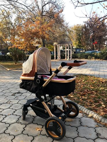 ining baby коляска цена: Коляска, цвет - Коричневый, Б/у