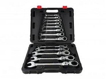 Setovi ručnog alata: Set zglobnih čegrtaljki/ključeva u koferu – 12 kom - Profesionalni — 9