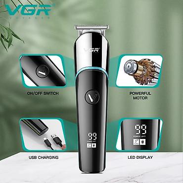 təraş maşını: Təraş aparatı VGR 291 Saqqal üçün 600MAH 5000RPM (3/6/9/12mm) 🆕Bütün — 3