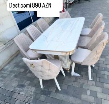 Masa və oturacaq dəstləri: Qonaq otağı üçün, Yeni, 8 stul lalafo.az -da Masa və oturacaq dəstləri: Qonaq otağı üçün, Yeni, 8 stul