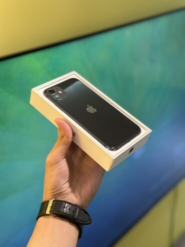 iphonelər: IPhone 11, 64 GB, Qara, Simsiz şarj, Face ID, Sənədlərlə