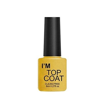 акрил прозрачный: Верхнее Базовое TOP COAT, BASE COAT, покрытие для ногтей, 7- 8 мл
