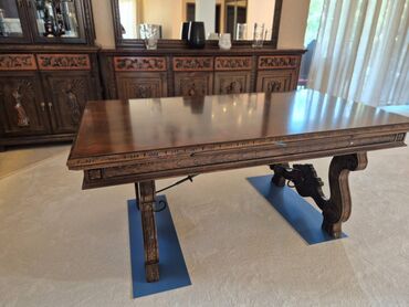 Bağ divan və kreslo dəstləri: İşlənmiş, Jurnal masası, 2 kreslo, Divan, Rumıniya — 9