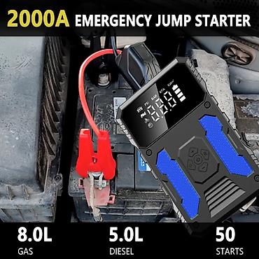 Jump Starter + təkər nasosu 4-ü 1-də (8000 mah) Charging Output USB-C lalafo.az -da — 3 Jump Starter + təkər nasosu 4-ü 1-də (8000 mah) Charging Output USB-C — 3
