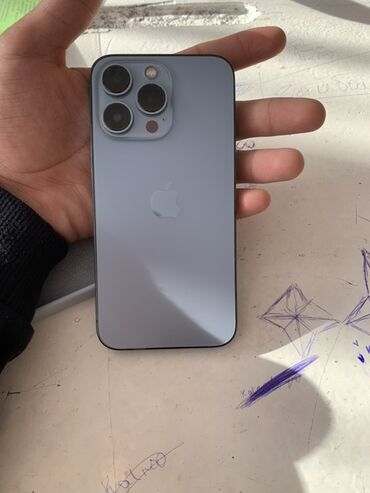 табылга бытовая техника: IPhone 13 Pro, Новый, 256 ГБ, Sierra Blue, Чехол, Коробка, 76 %