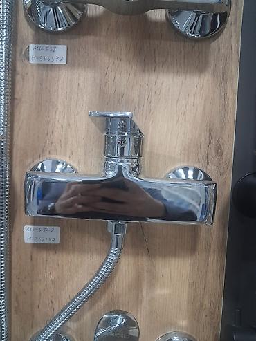 Mətbəx/hamam üçün divara quraşdırılan xrom qarışdırıcı kran -