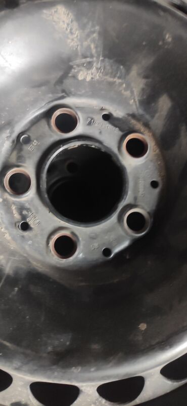 низкопрофильная резина: Железные Диски R 14 AMG, Комплект, отверстий - 4, Б/у