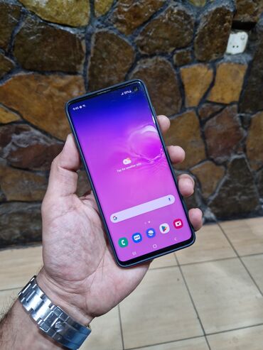 телефон fly fs457 nimbus 15: Samsung Galaxy S10, 512 GB, rəng - Qara, Barmaq izi