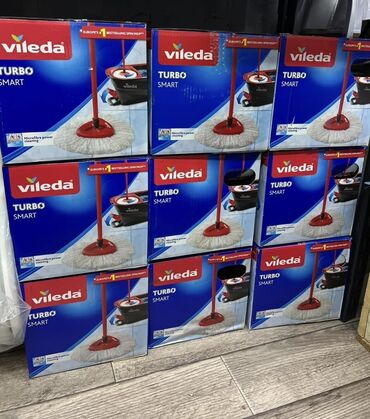 поломоечные машины: Система для уборки Vileda Turbo Smart, предназначенная для эффективной