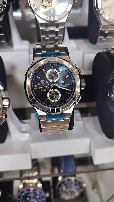 3d saat: Maurice Lacroix Chronograph kişi qol saatları - İsveçrə dizaynı ilə — 5