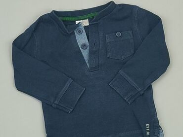 niebieski sweterek dla niemowlaka: Bluza, F&F, 3-6 m, stan - Zadowalający