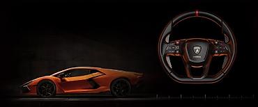 rush wave: MOZA Racing x Automobili Lamborghini Revuelto Sim Racing Wheel — 3