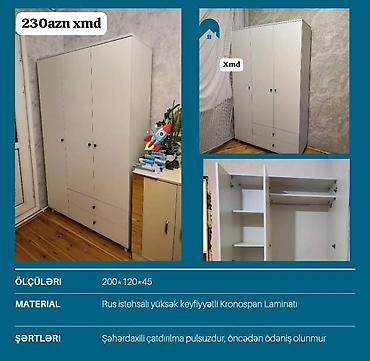 islenmis seyf qapi: Yeni, 3 qapılı, Siyirməli, Ağ, Açılan, Düz dolab — 1