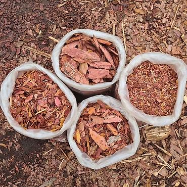 Опилки: Мульча Кара для оформления сада клумб, ФРАКЦИЯ 3-5 5_10 до см. мешок — 4