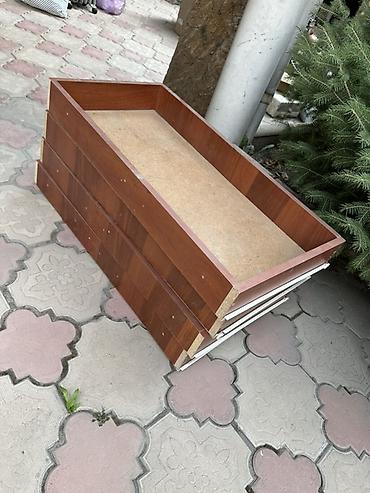 Ящики выдвижные из ЛДСП (направляющие в комплекте) - Набор из 3 at lalafo.kg Ящики выдвижные из ЛДСП (направляющие в комплекте) - Набор из 3